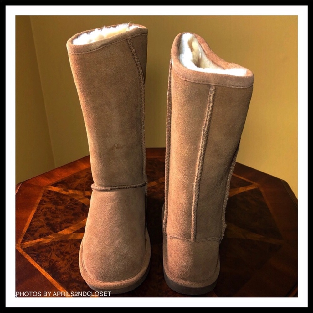 SHEARLING LINED BOOTS COZY SUEDE OUTDOOR WINTER BOOTIES A2C - Picture 6 of 8